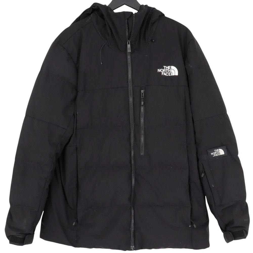 The North Face Mens XL Black 550 Down Hooded Puffer Jacket Winter Parka Coat